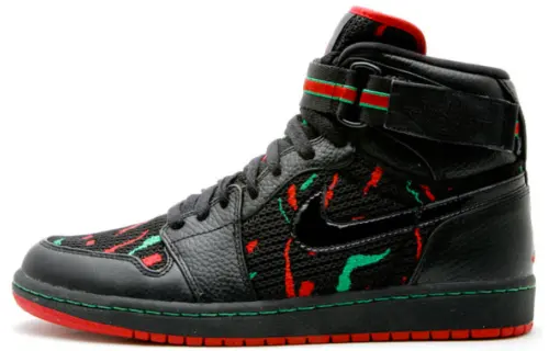 Jordan Air Jordan 1 Retro High Strap A Tribe Called Quest High Top Retro Basketball Shoes Men's Black Red