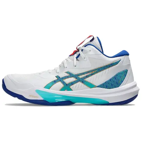 Asics SKY ELITE FF MT 3 Abrasion Resistant Abrasion Resistant Low top Training Shoes Men's White Blue