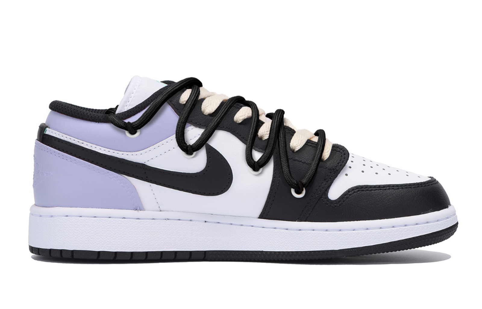 Jordan Air Jordan 1 Vintage Basketball Shoes Men’s Low Top Black Purple