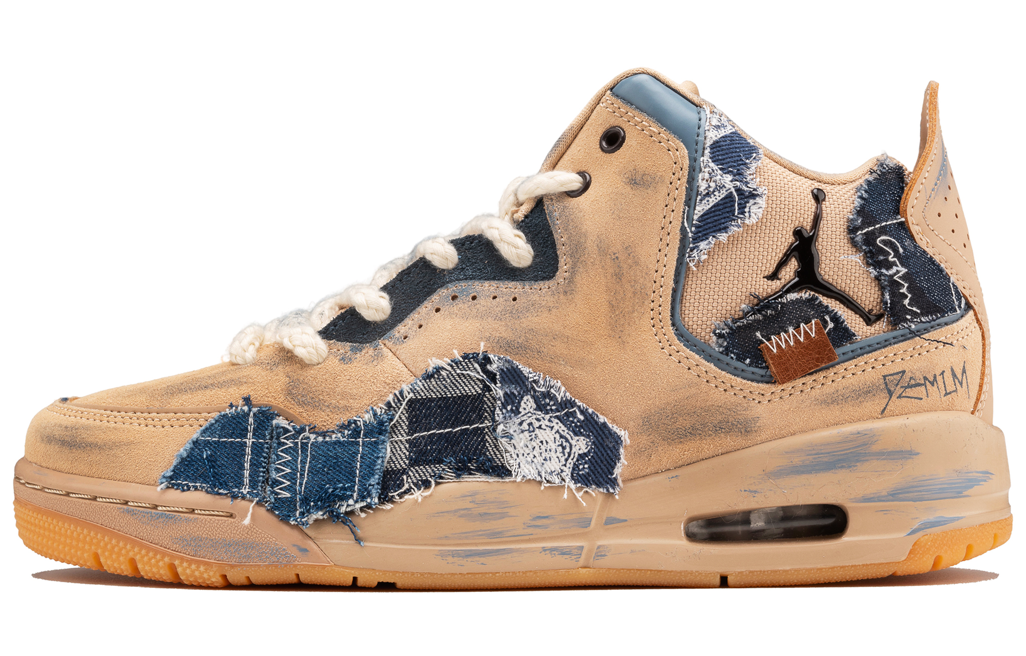 Jordan Courtside 23 Mid top Vintage Basketball Shoes Men’s Light Brown