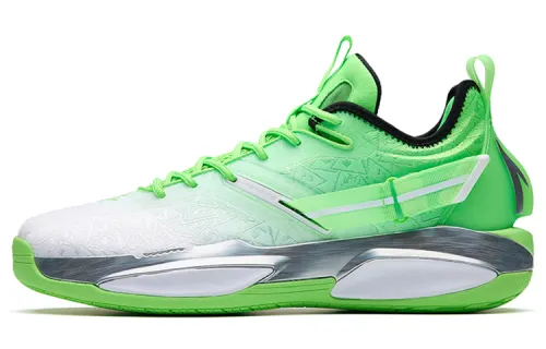 Anta GH3 Hayward Nitrogen Technology New Energy Shock Absorbing Anti-Slip Wear-Resistant Low-top Practical Basketball Shoes Men's Fluorescent Green