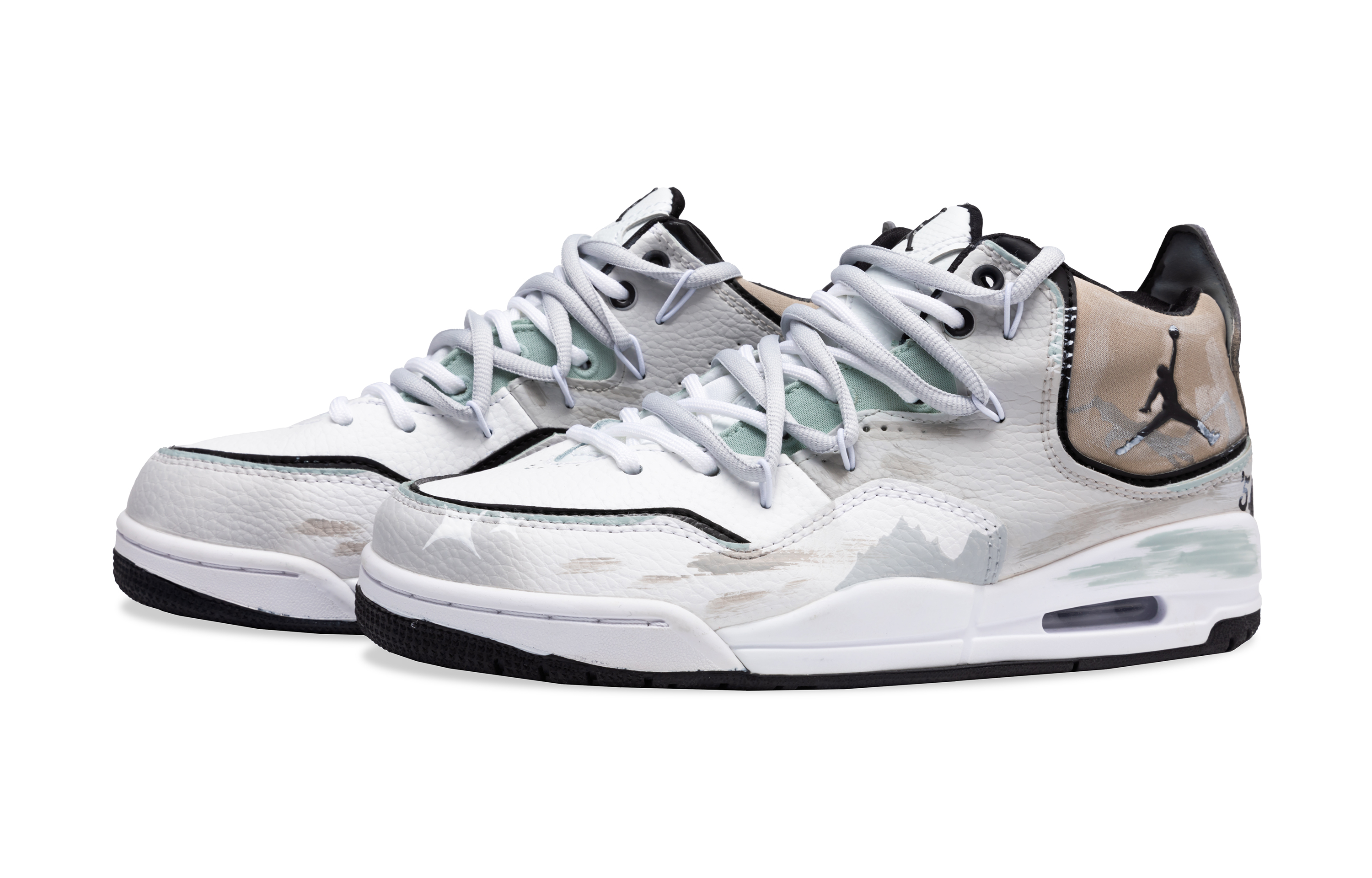 Jordan Courtside 23 Slip Resistant Abrasion Resistant Low top Vintage Basketball Shoes Men’s Gray