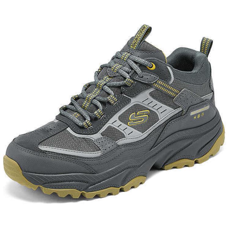 Skechers OUTDOOR MENS Comfortable Mid top Mountaineering Shoes Men’s Gray Yellow