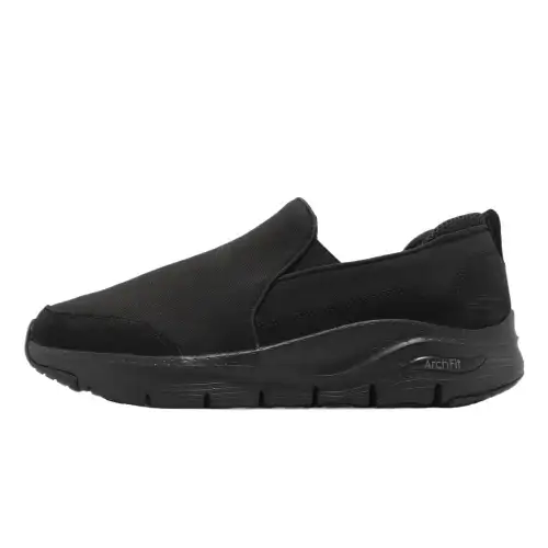 Skechers Abrasion Resistant Low top Canvas Shoes Men's Black