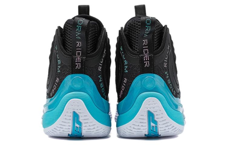 XTEP Royal Wind Generation Fashion Fabric Slip Resistant Abrasion Resistant High top Basketball Shoes Men’s Black