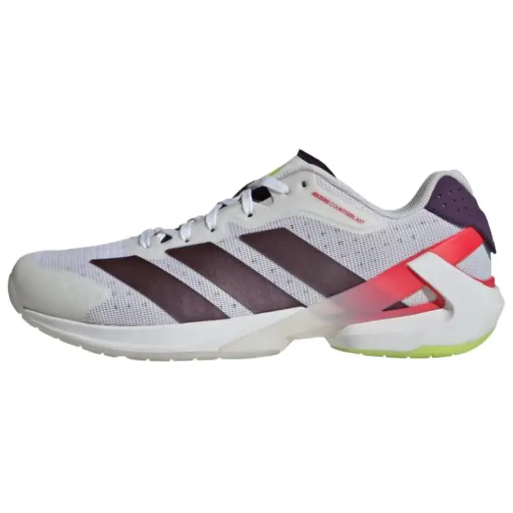 Adidas Adizero Abrasion Resistant Low top Training Shoes Men's White Purple Pink