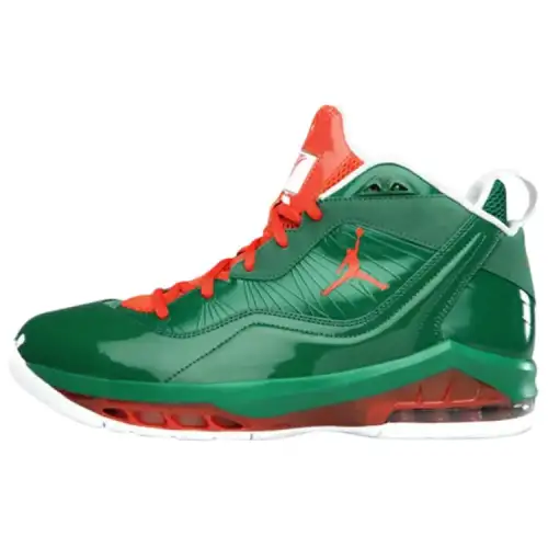 Jordan Melo M8 Support Vintage Basketball Shoes Men's Green Orange White