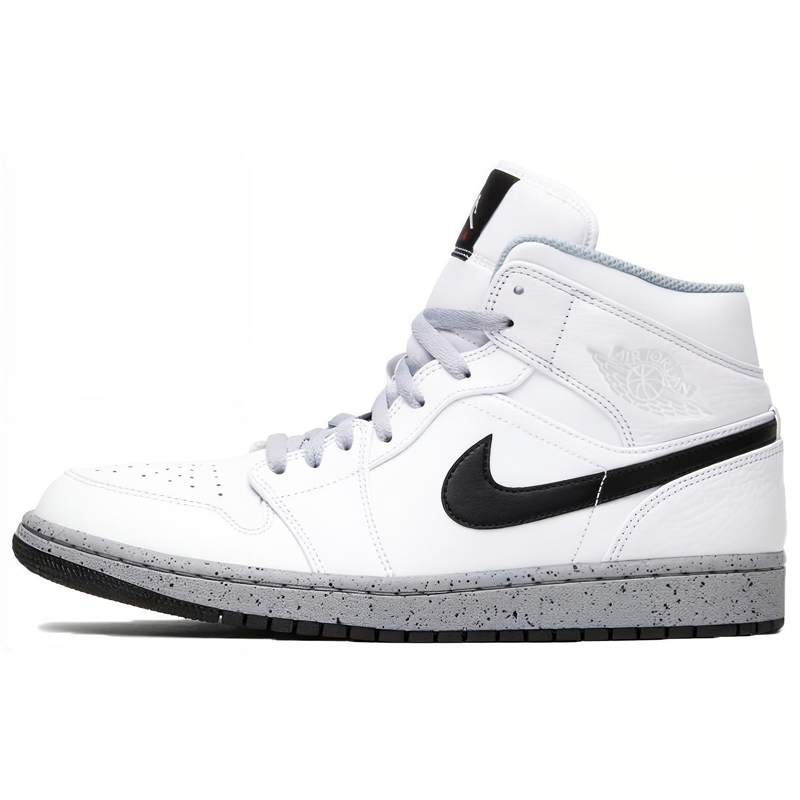 Jordan 1 Mid White Cement