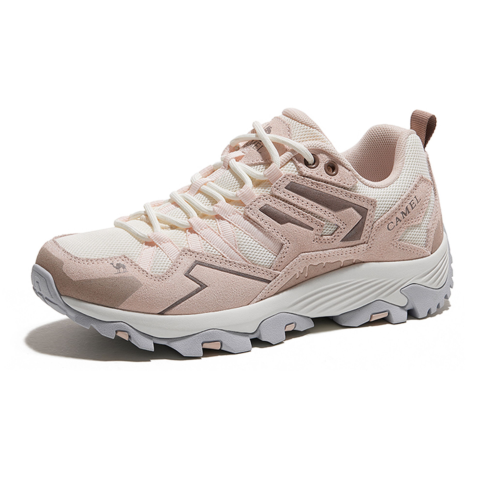 CAMEL Kunlun Mountain 2.0 Cushioning Grip Cushioning Grip Low top Outdoor Shoes Women’s White Pink Brown