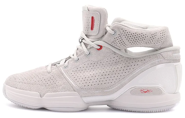 Adidas AdiZero Rose 1 CONCRETE Leather Trendy Cushioning Slip Resistant High top Vintage Basketball Shoes Men's Gray