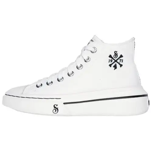 Snoop Dogg x Skechers SNOOP High top Canvas Shoes Women's White