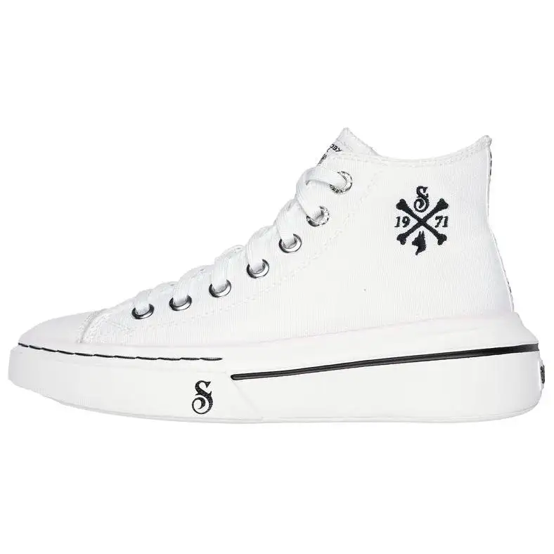 Snoop Dogg x Skechers SNOOP High top Canvas Shoes Women's White