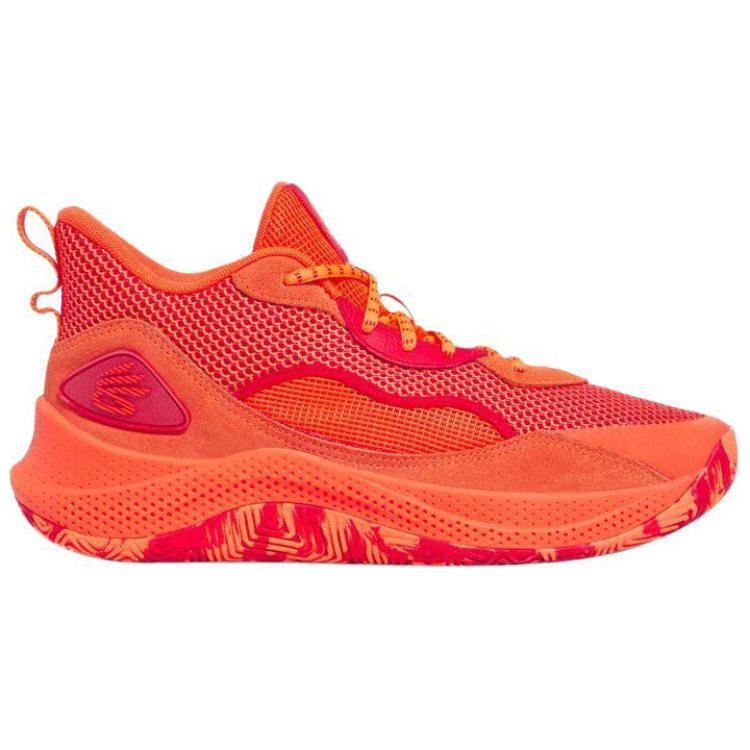 Under Armour Slip Resistant Abrasion Resistant Low top Basketball Shoes Unisex Red