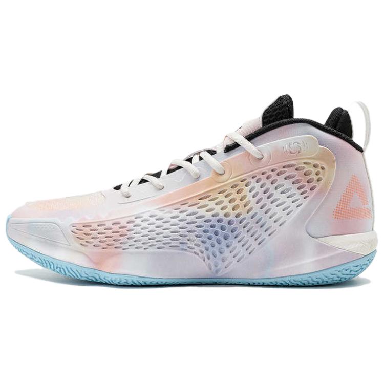 PEAK Slip Resistant Abrasion Resistant Low top Basketball Shoes Men’s Pink Orange