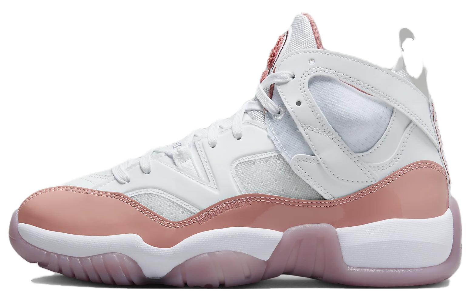 Женские кроссовки Jordan Jumpman Two Trey (бело-красные)
