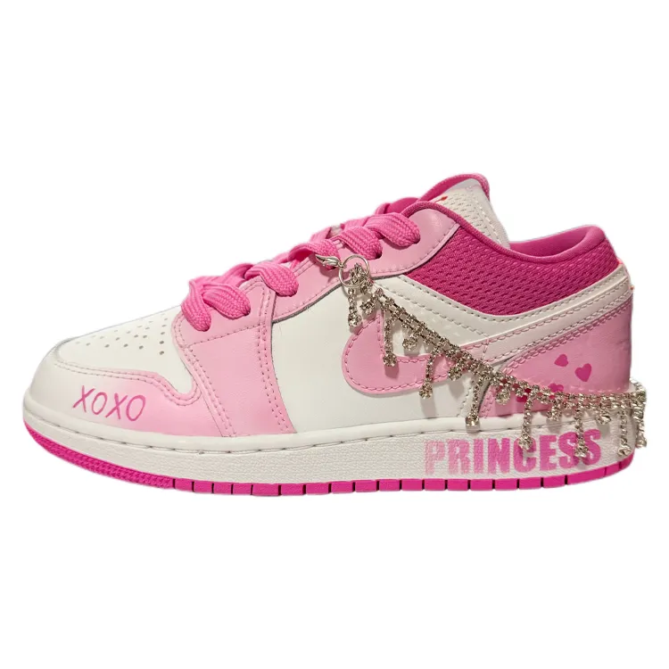 Jordan Air Jordan 1 Low 'Pinksicle' Candy House Low top Vintage Basketball Shoes Women's Pink White