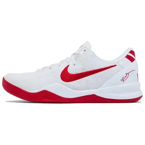 Nike Kobe 8 Protro Comfort Sports Basketball Shoes Men's White Red