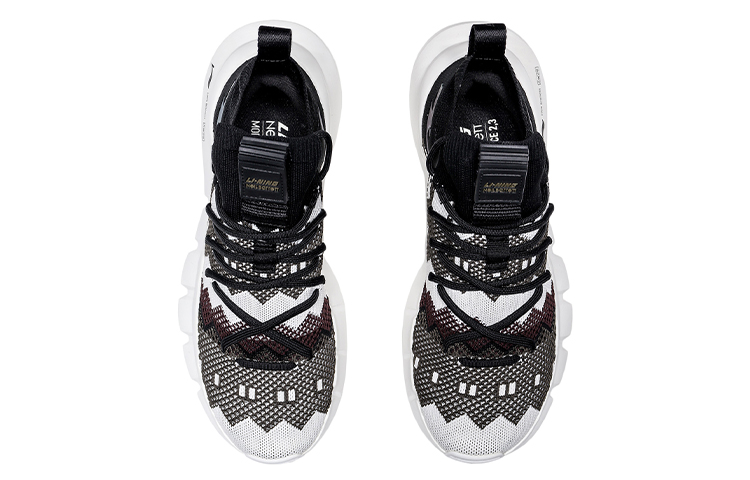 Neil Barrett X Li Ning Essence 2.3 Vintage Basketball Shoes Men’s Mid Top Black/White
