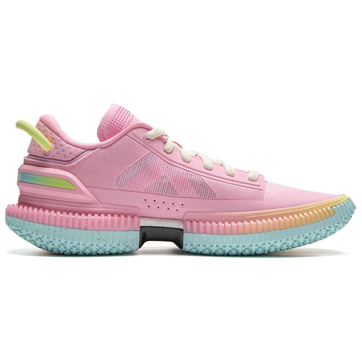 Li Ning Slip Resistant And Breathable Low top Basketball Shoes Men’s Phoenix Pink