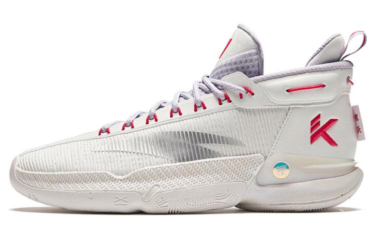 Anta KT9 Nitrogen Technology Cushioning Abrasion Resistant Breathable Mid top Basketball Shoes Men's White