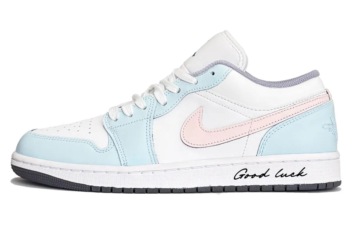 Jordan Air Jordan 1 Moon Mail, Salted Berry Cushioning Low top Vintage Basketball Shoes Men's Sky Blue