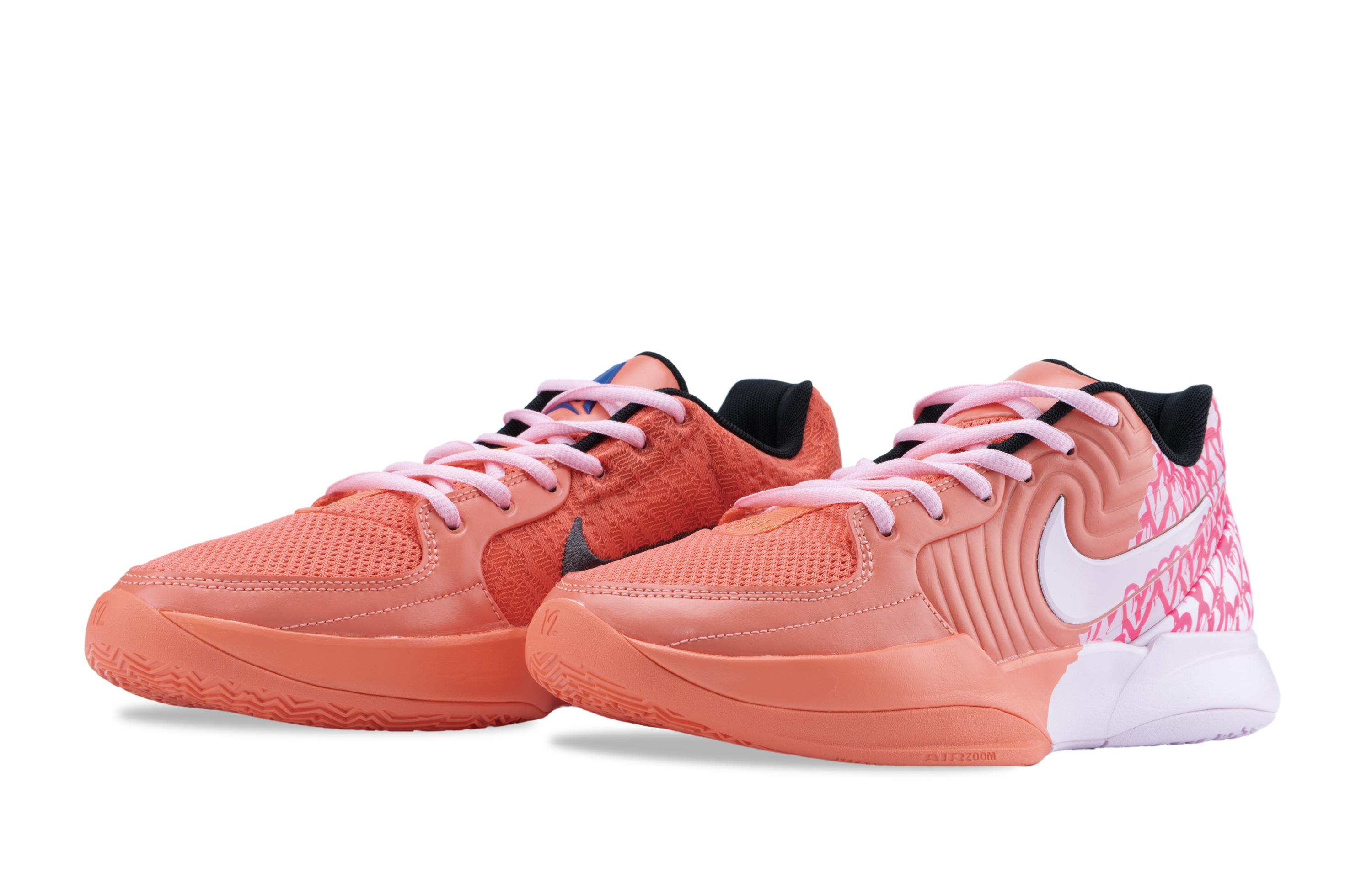 Nike Ja 2 Slip Resistant Abrasion Resistant Low top Basketball Shoes Unisex Pink