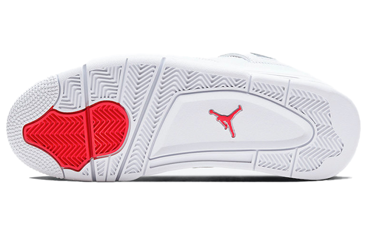Кроссовки Jordan Air Jordan 4 white university red (бело-красные) — фото 6