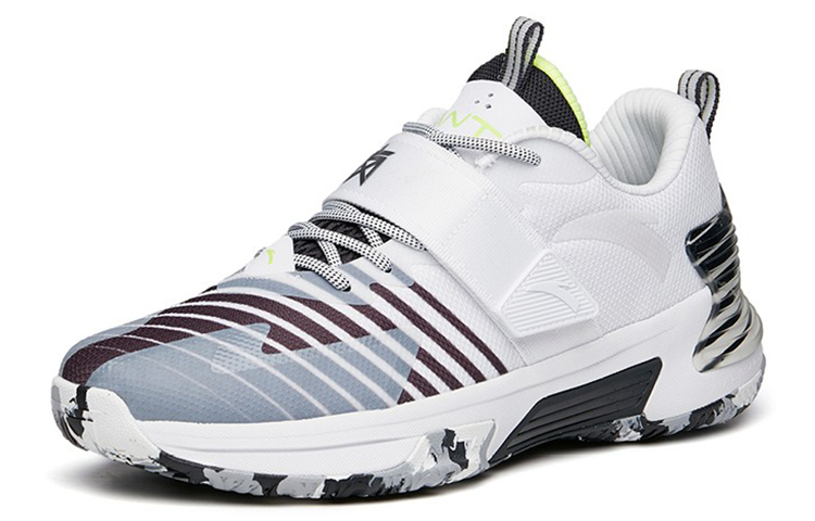 Anta Hengsao3 Slip Resistant Abrasion Resistant Low top Basketball Shoes Men’s Carbon Gray