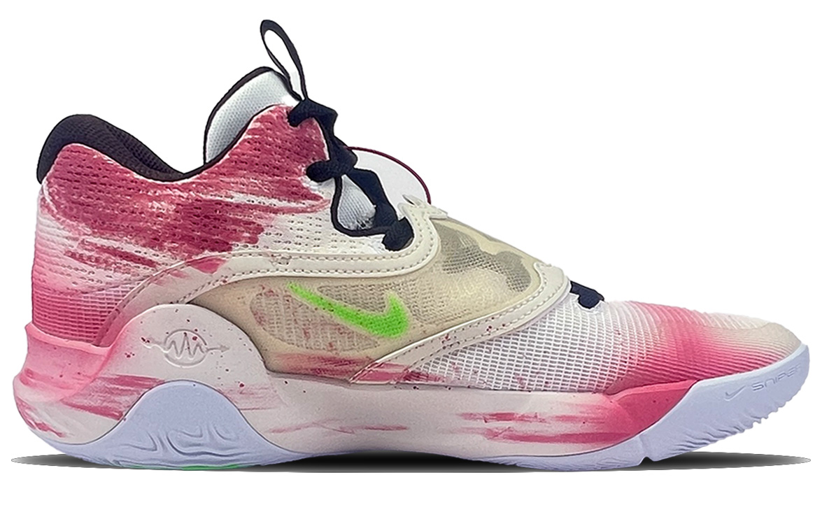 Nike KD Trey 5 IX Cushioning Slip Resistant Abrasion Resistant Low top Basketball Shoes Unisex Pink
