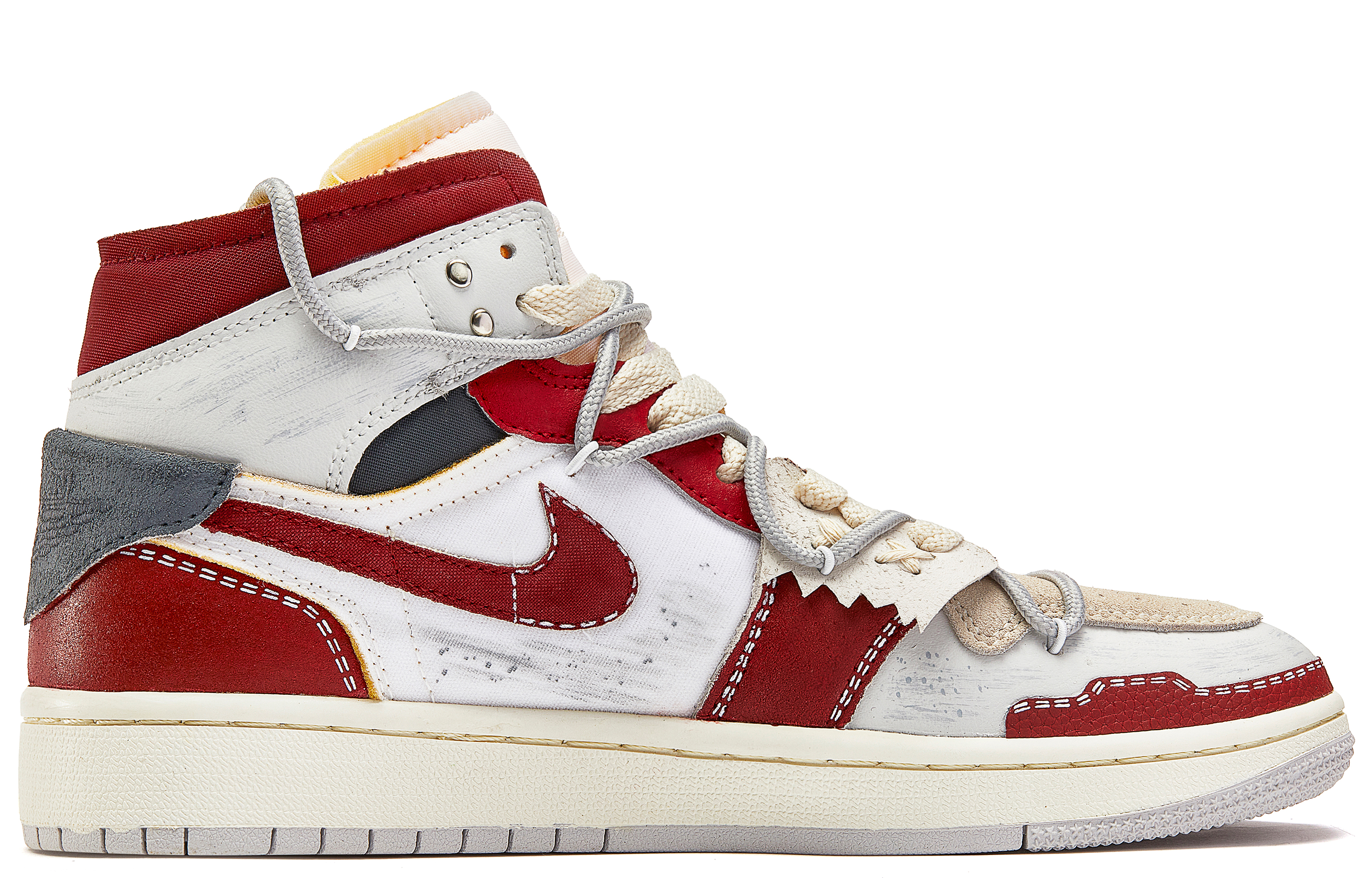 Jordan Air Jordan 1 Da Vinci Custom, Box, Exploration Plan Cushioning Slip Resistant Cushioning Slip Resistant Mid top