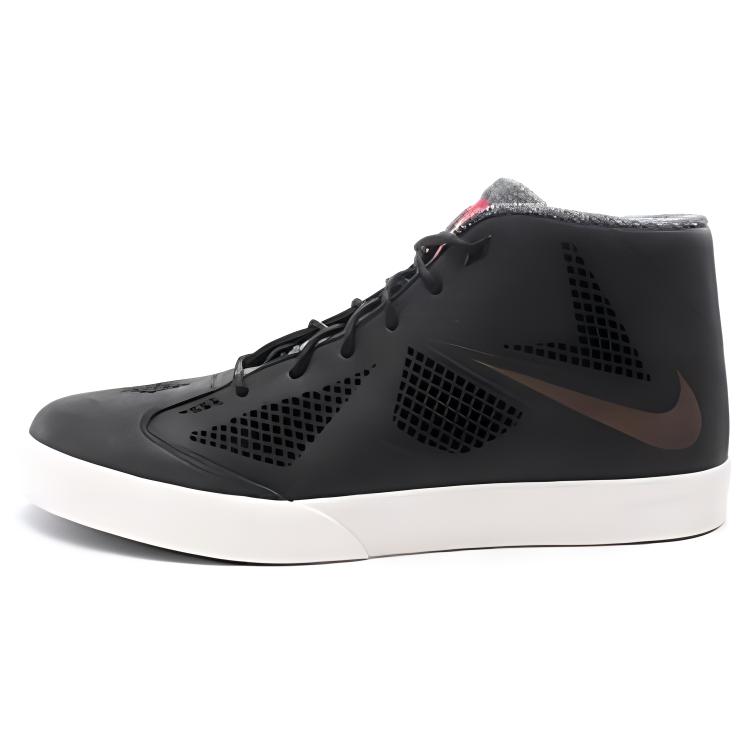 Nike Lebron 10 NSW Black Sail round toe lace-up non-slip lightweight mid-top practical basketball shoes men's black