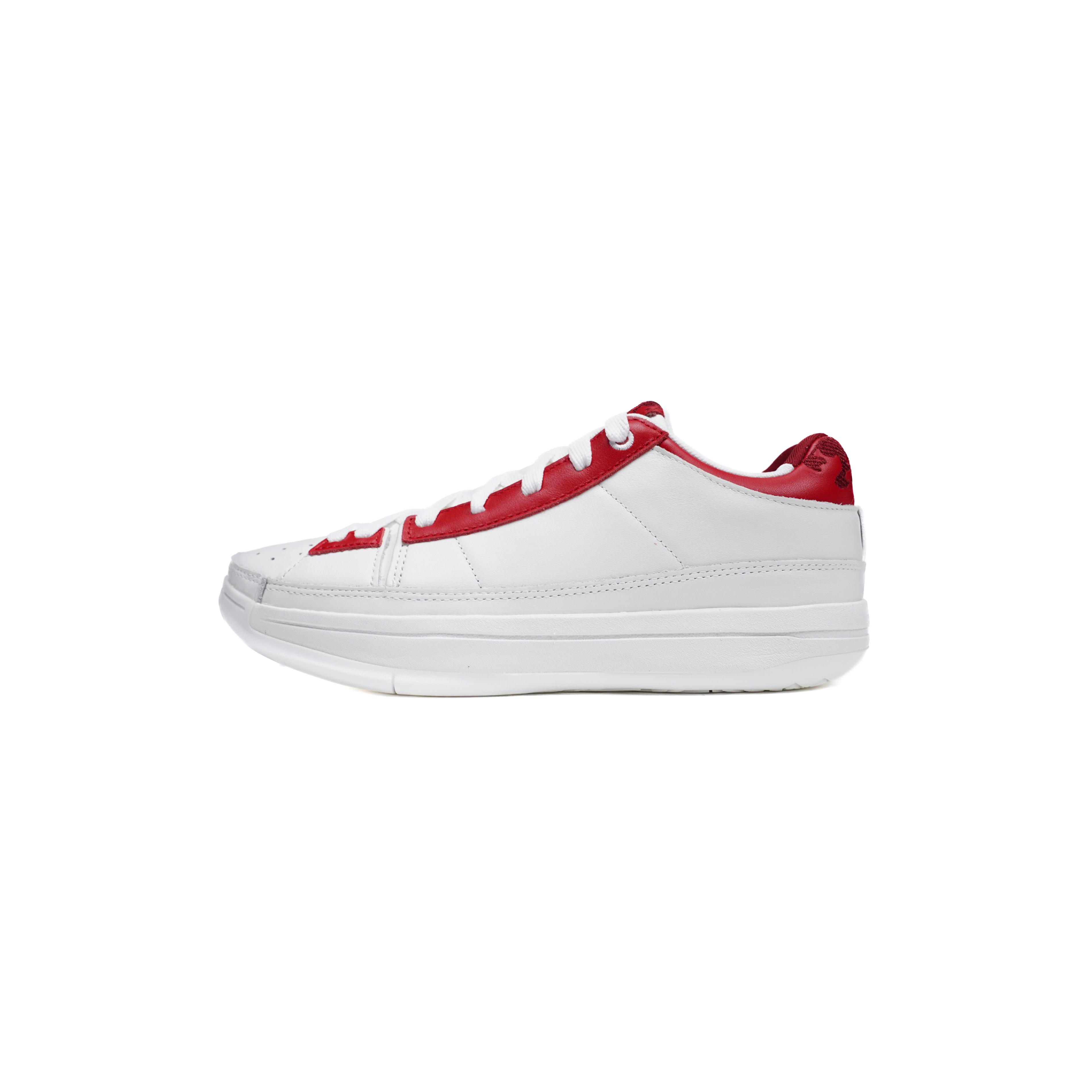 Serious Player Only Low top Basketball Shoes Unisex White Red