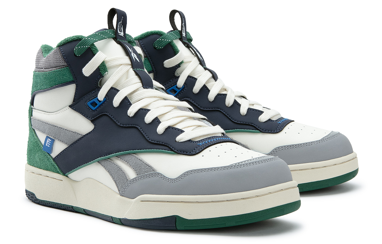 Nautica x Reebok BB 4000 II MID Fashionable And Versatile Comfortable Mid top Vintage Basketball Shoes Unisex