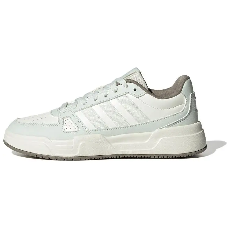 Adidas Slip Resistant Abrasion Resistant Slip Resistant Abrasion Resistant Low top Skateboard Shoes Unisex White
