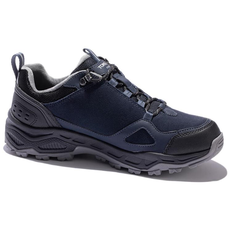 TOREAD Outdoor Sports Slip Resistant And Abrasion Resistant Coverage Low top Hiking Shoes Men’s Urban Gray Black