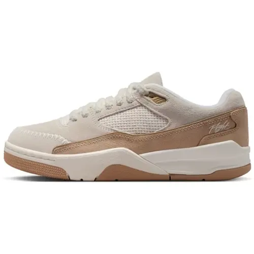 Jordan FLIGHT COURT Vintage Basketball Shoes Women's Beige Brown