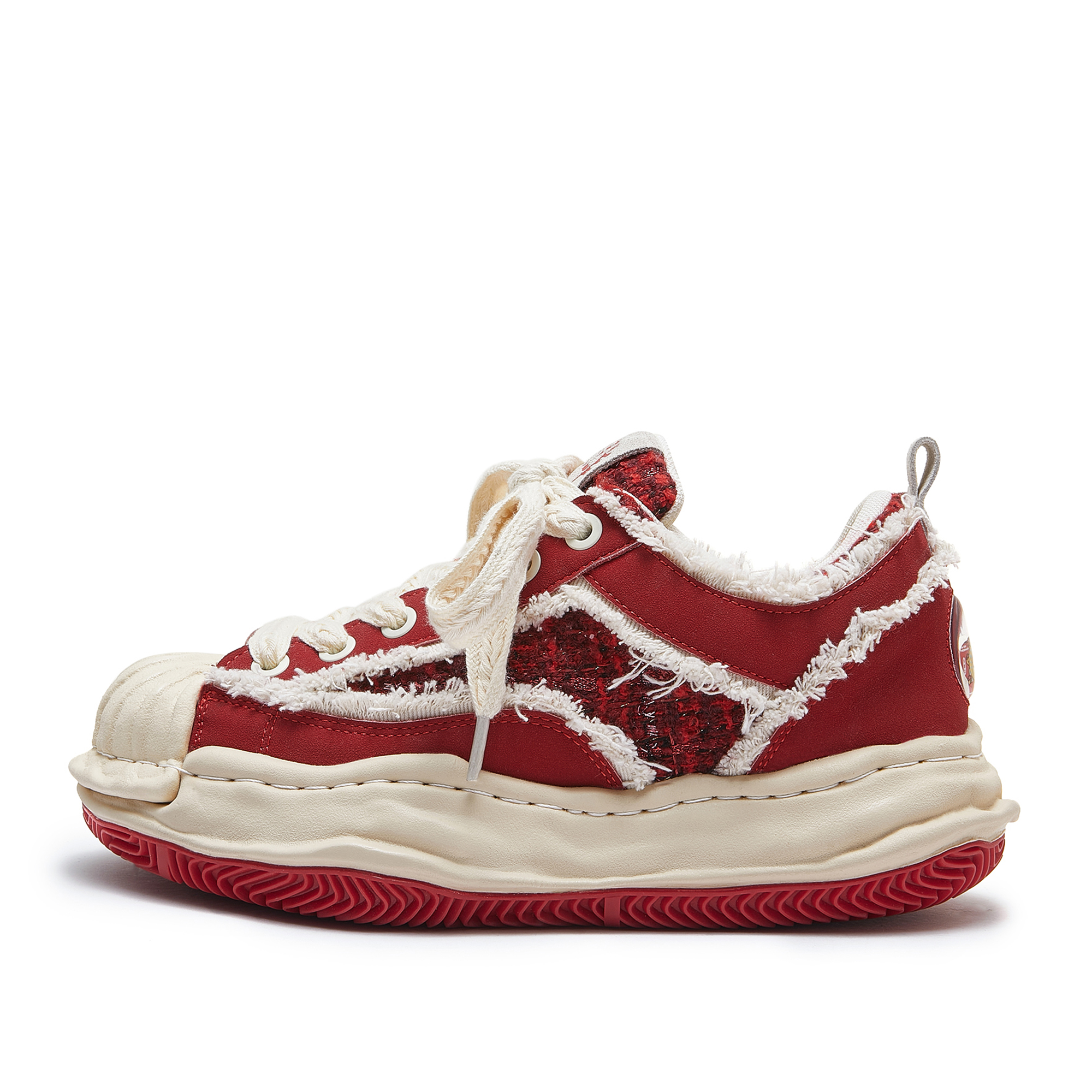 MQMS Skateboard Shoes Unisex Low Top Red