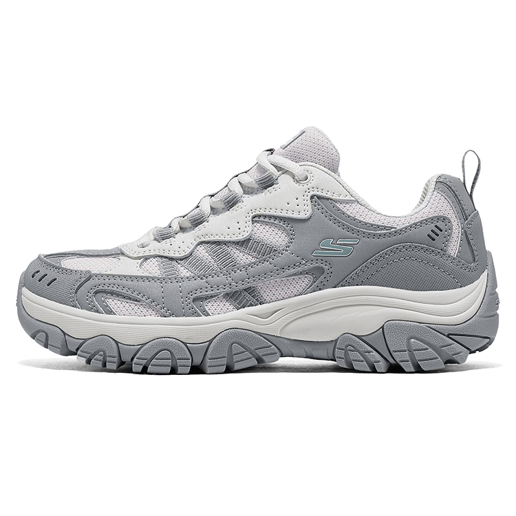 Skechers Awaken Mountain 2.0 Platform Abrasion Resistant Support Grip Low top Hiking Shoes Women’s Light Gray