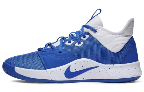 Nike PG 3 (Team) Paul George fashionable and versatile shock-absorbing and wear-resistant low-top practical basketball shoes men's blue and white