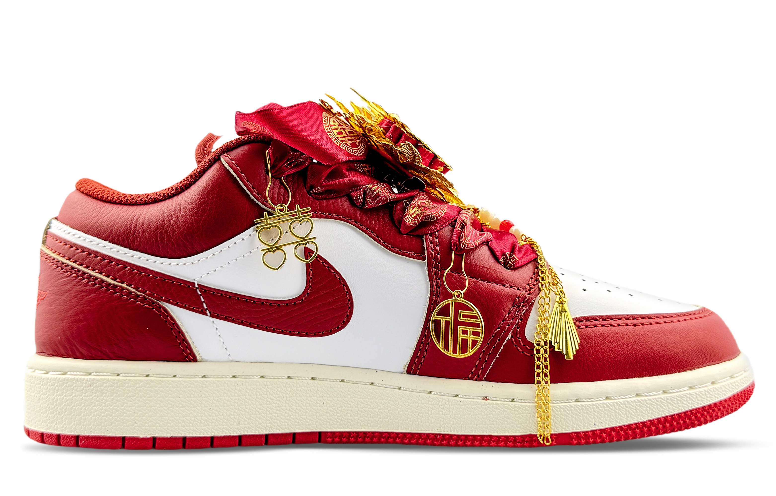 Jordan Air Jordan 1 Abrasion Resistant Low top Vintage Basketball Shoes Unisex