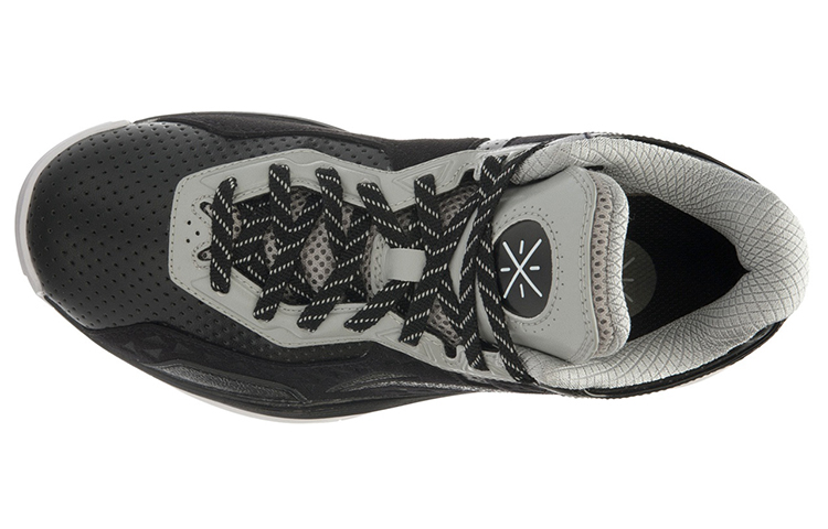 Li Ning All City 4 Basketball Shoes Unisex Mid Top Black/Gray