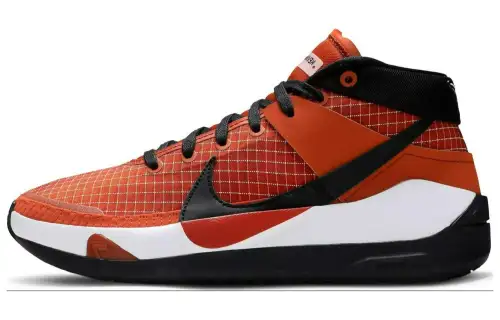 Nike KD 13 Texas Fashionable and Versatile Wear-Resistant and Breathable Low-top Basketball Shoes Men's Orange Black