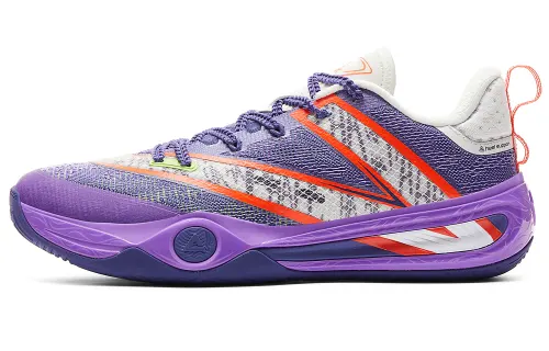 Peak Footstep Master Clown Color Lightweight State-of-the-art Technology Stable and Spiritual Three-dimensional Reins Structure Shock Absorbing, Rebound and Torsion Resistance Low-top Basketball Shoes Men's Crystal Purple
