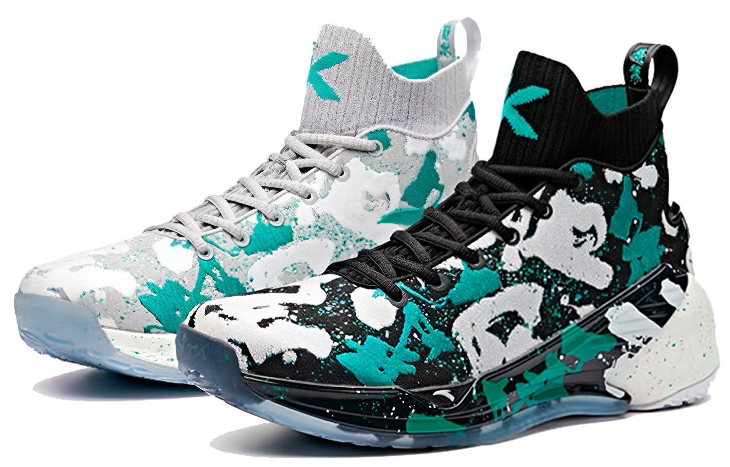 Anta KT4 Still Water Mismatched Trendy Cushioning Slip Resistant Cushioning Slip Resistant High top Basketball Shoes