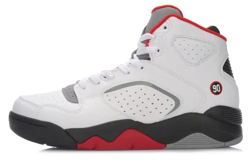 Li Ning Retro 90 II Synthetic Leather, Artificial Leather Cushioning Slip Resistant Abrasion Resistant Coverage Support