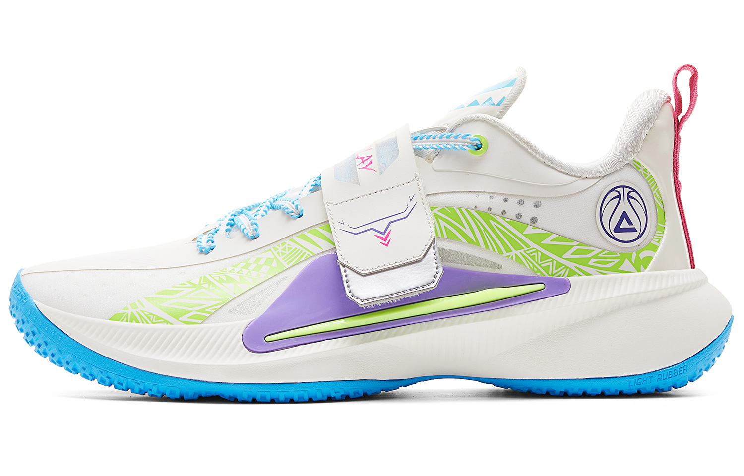 PEAK Basketball Shoes Men’s Low Top Ivory/Blue