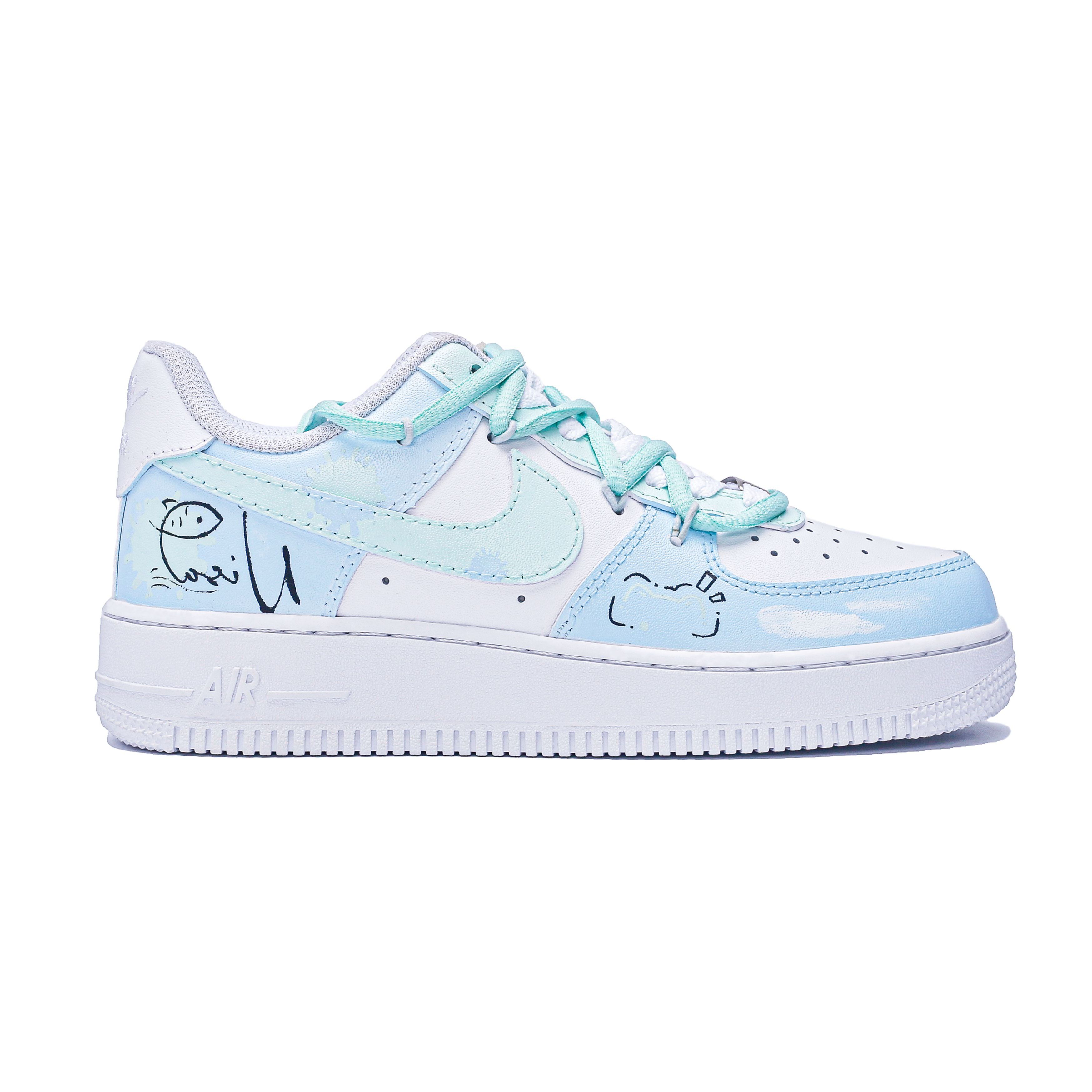 Nike Air Force 1 Air Force 1 Leather Slip Resistant Abrasion Resistant Coverage