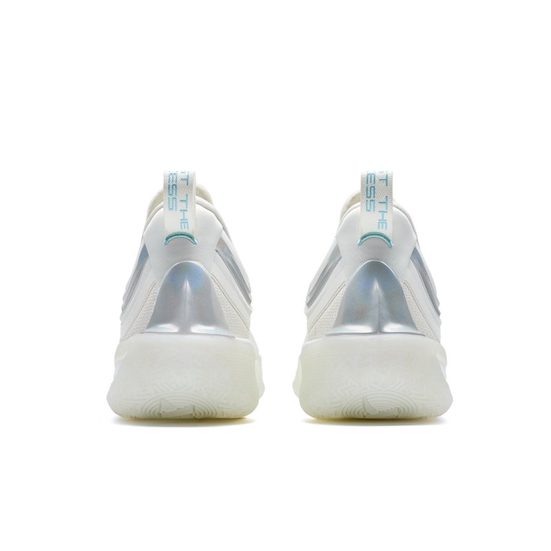 XTEP Zhang Zhenlin 1st Generation Basketball Shoes Men’s Low Top Sail White/Light Wave Blue