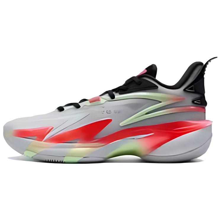 XTEP Battle 3 Cushioning Low top Basketball Shoes Men’s Gray Black Green