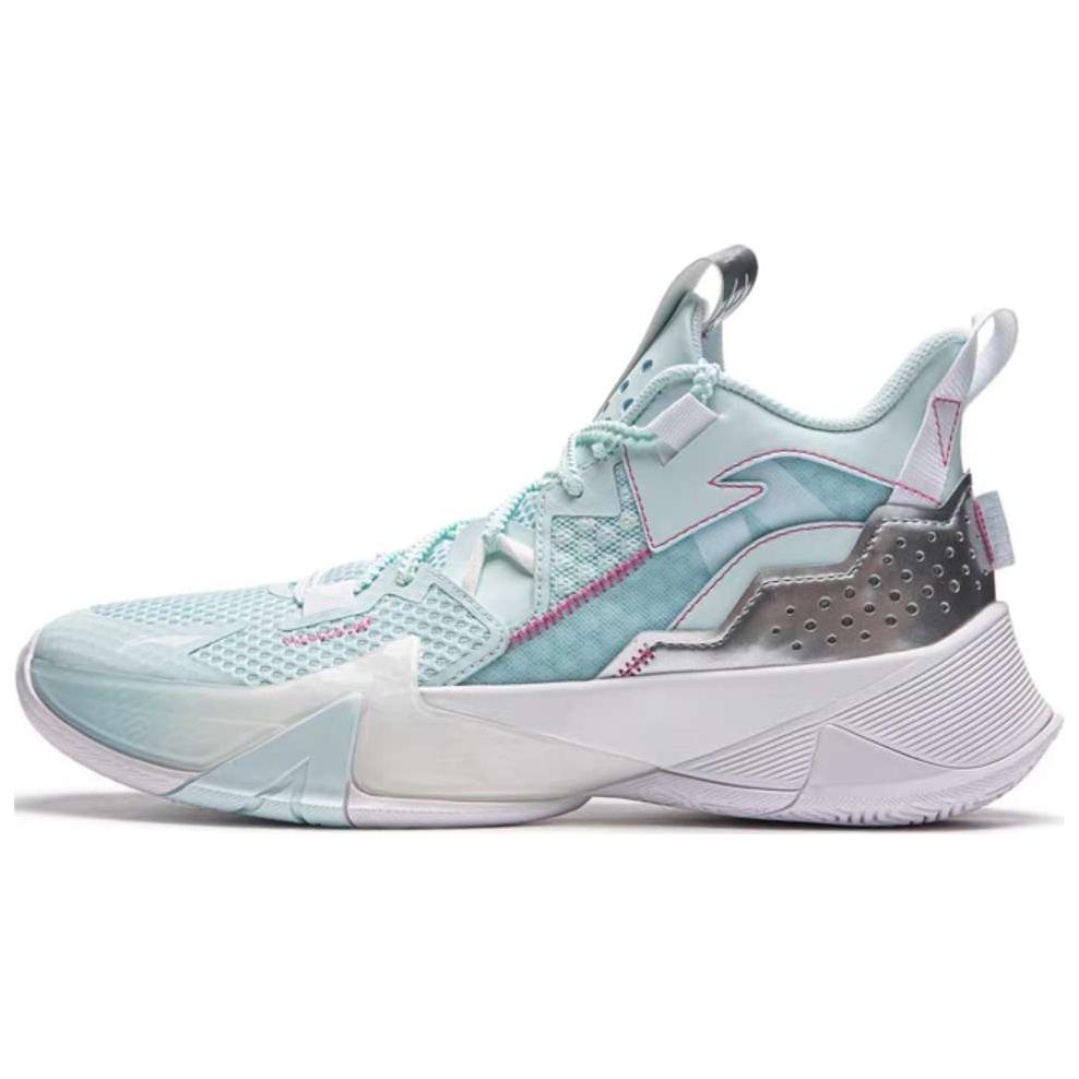 Li Ning Power Comfortable And Trendy Slip Resistant And Breathable Low top Basketball Shoes Men’s Blue Green